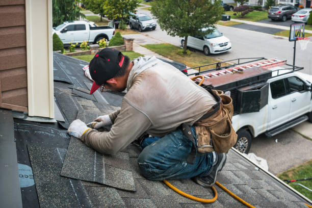 Professional Gutter Repair And Installation technician working in Staples, CT